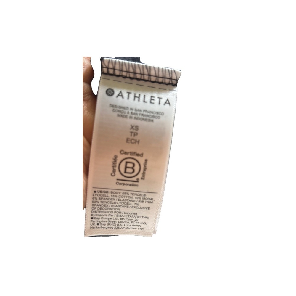 Athleta Balance Cinch Sweatshirt Turtleneck Shall Size X Small Drawstring Waist - Picture 9 of 9